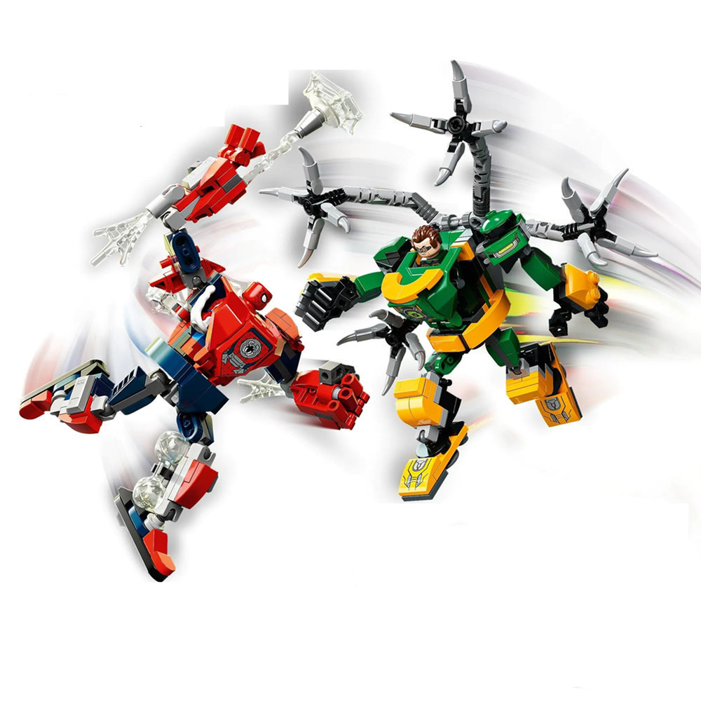 Model Kit Vs Action Figure - Super-Heróis Homem-Aranha VS Doutor Octopus: Figuras