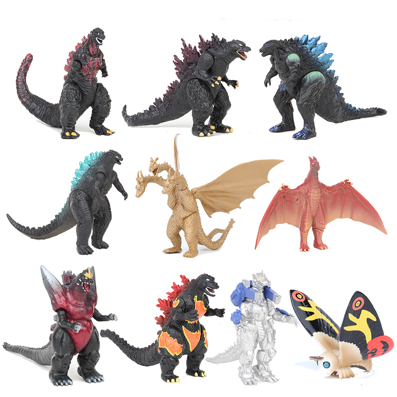 Model Kit Godzilla - 10 pçs/set Filme Gojira Godzilla Pvc