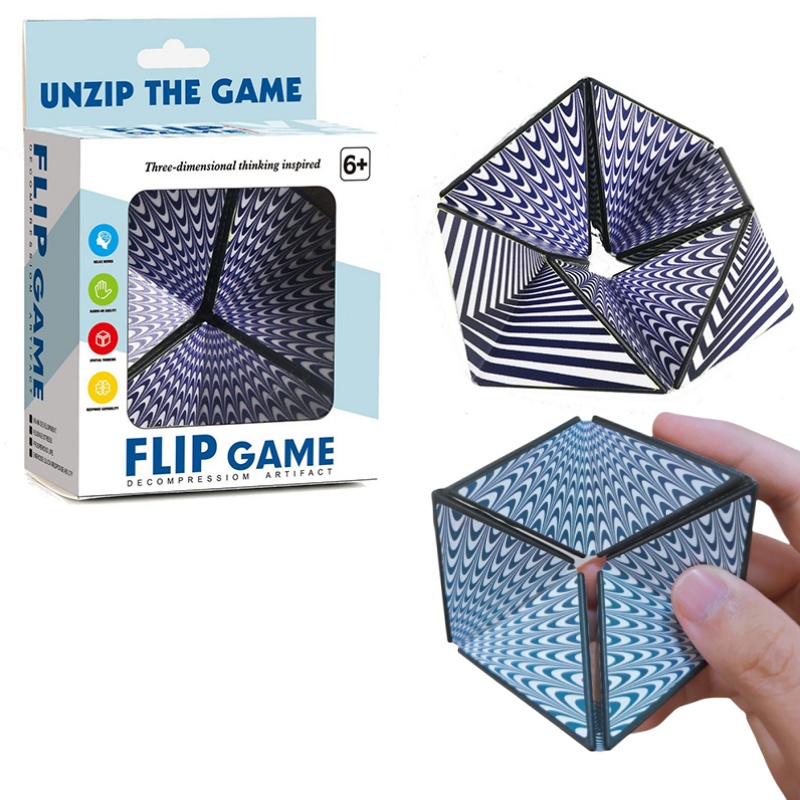 Model Kit Infinite Dimension - Cubo mágico 3d infinito, quebra-cabeça irregular,