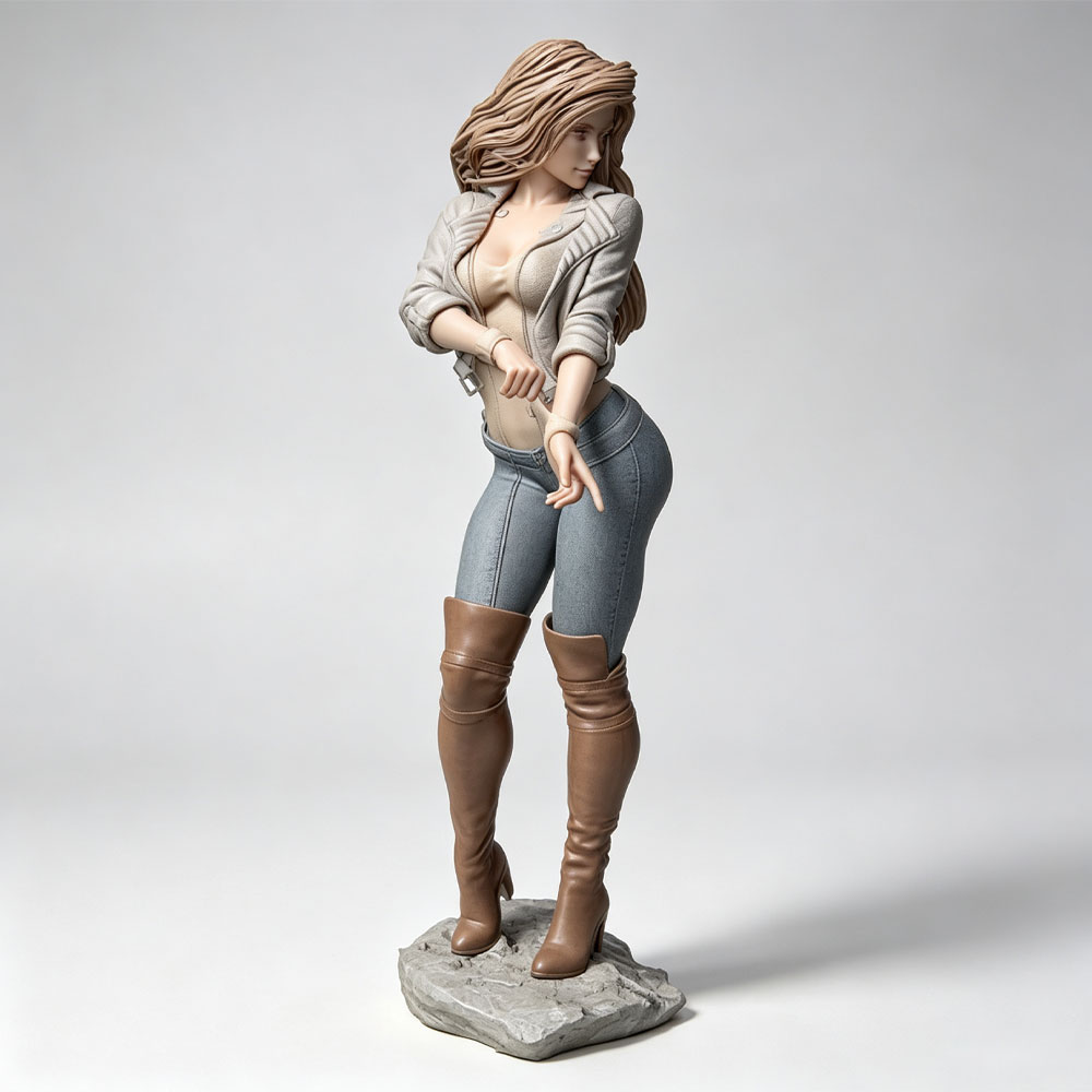 Model Kit Hg - Personagem feminino realista e elegante em