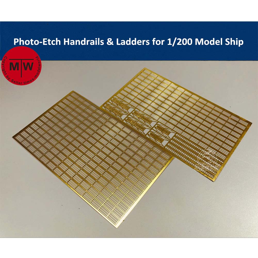 Photo Etch Brass - Foto-gravado pe corrimão & escada para