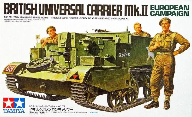 Model Kit Instructions - Tamiya 35175 1/35 Kit Modelo Britânico