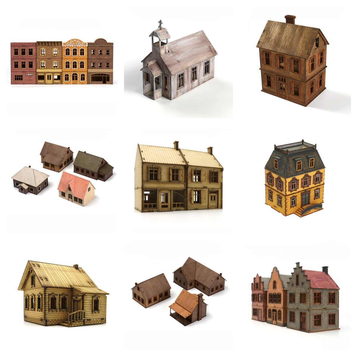 Model Kit Instructions - Casa de Montagem em Madeira 1/72