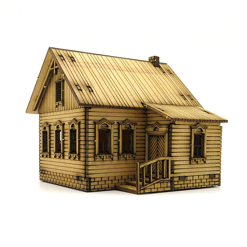 Casa de Montagem em Madeira 1/ - Model Kit Instructions avaliação e preço