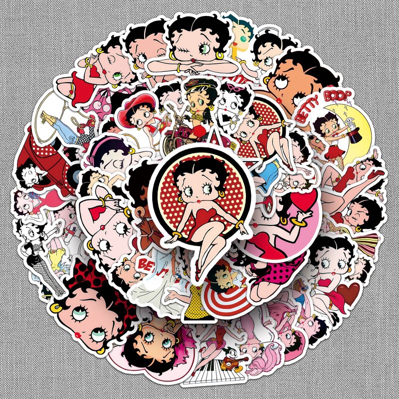 Adesivos Betty Boop 50 unidade - Model Kit Game avaliação e preço