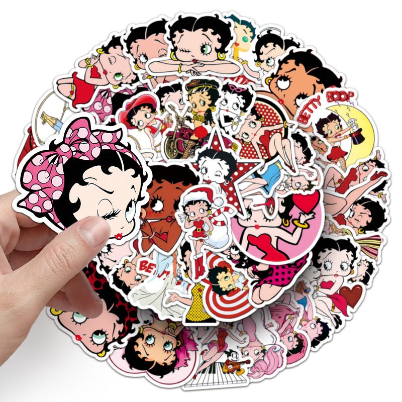 Adesivos Betty Boop 50 unidade - Model Kit Game avaliação e preço
