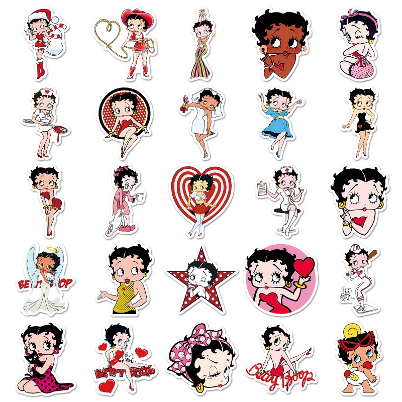 Adesivos Betty Boop 50 unidade - Model Kit Game avaliação e preço